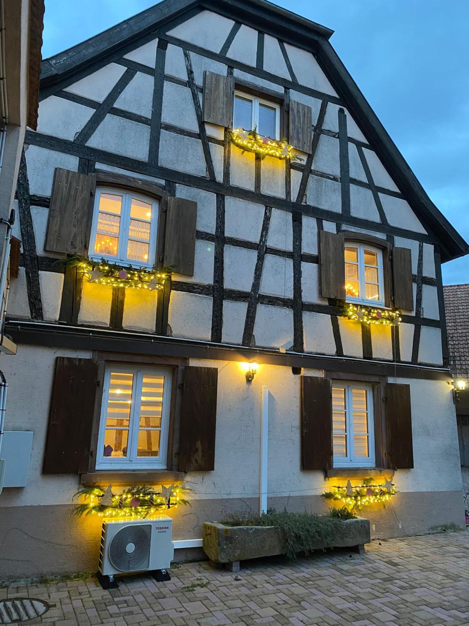 Le 128, Duplex Alsacien 10 Personnes, Piscine Appartement Horbourg Buitenkant foto